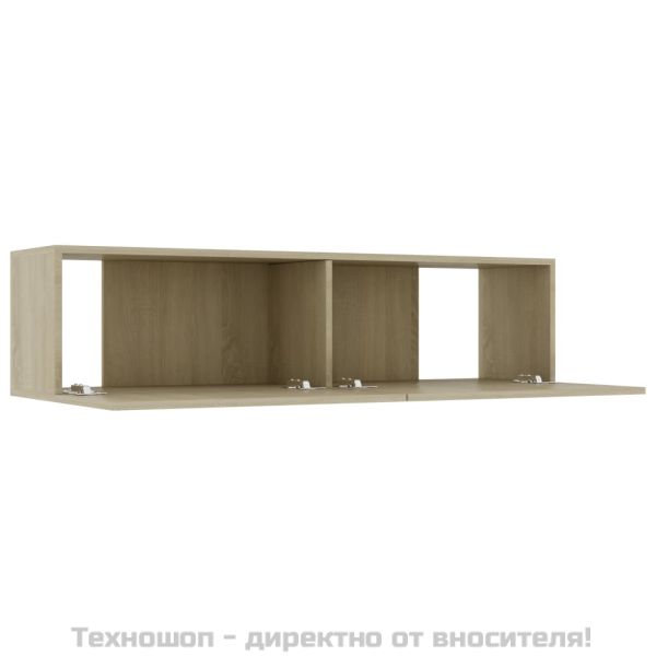 ТВ шкаф, дъб сонома, 120x30x30 см, инженерно дърво