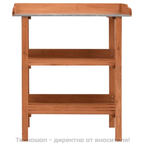 Стойка за цветя, 76x37x89 см, чамово дърво