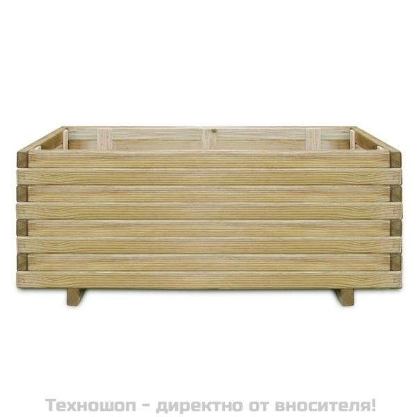 Повдигната леха, 100x50x40 см, дървена, правоъгълна