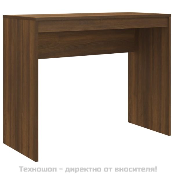 Бюро, кафяв дъб, 90x40x72 см, инженерно дърво