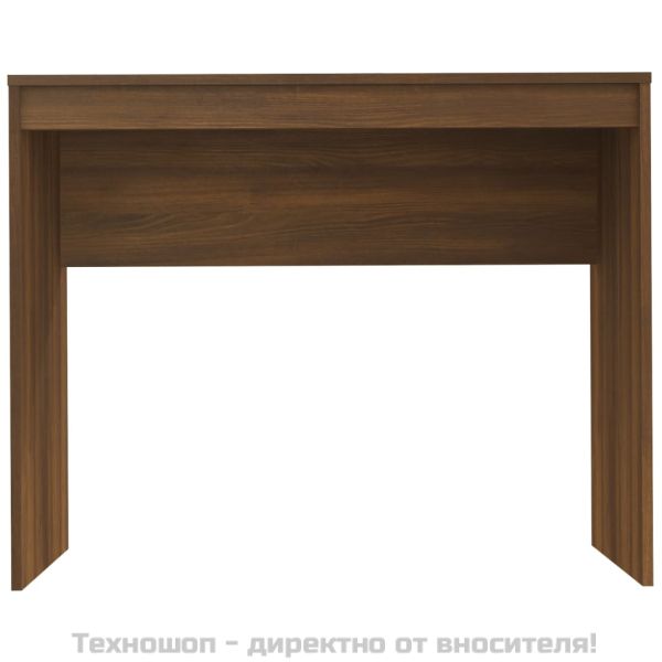 Бюро, кафяв дъб, 90x40x72 см, инженерно дърво
