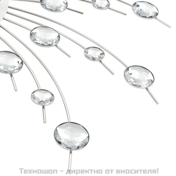 Стенен часовник с кварцов механизъм, модерен дизайн, 50 см