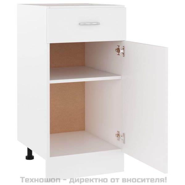 Шкаф с чекмеджета "Lyon", бял, 40x46x81,5 см, инженерно дърво