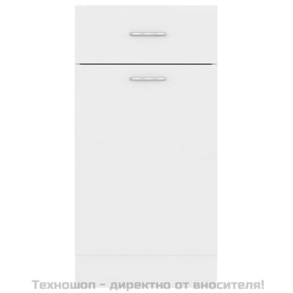 Шкаф с чекмеджета "Lyon", бял, 40x46x81,5 см, инженерно дърво