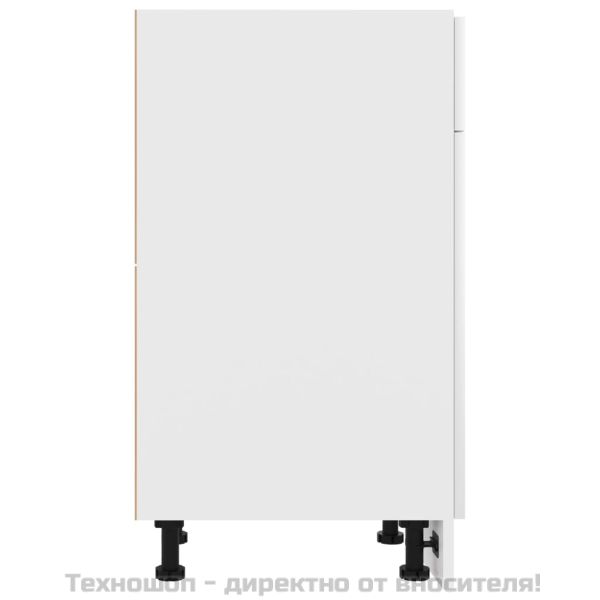 Шкаф с чекмеджета "Lyon", бял, 40x46x81,5 см, инженерно дърво