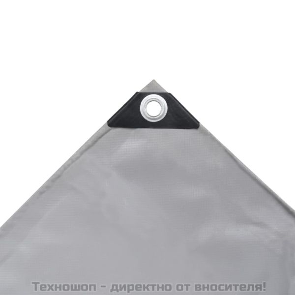 Брезентово платнище, 650 г/м², 3x4 м, сиво