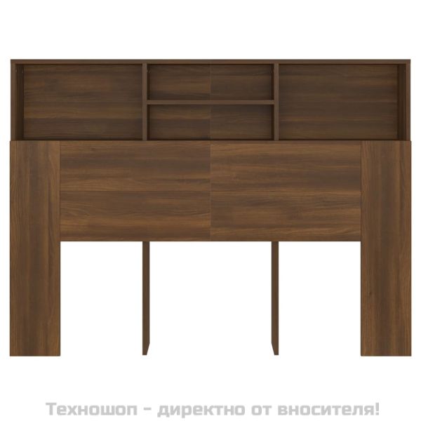 Табла за легло тип шкаф, кафяв дъб, 140x19x103,5 см