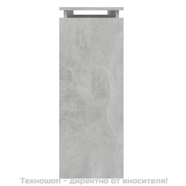 Конзолна маса, бетонно сива, 102x30x80 см, инженерно дърво