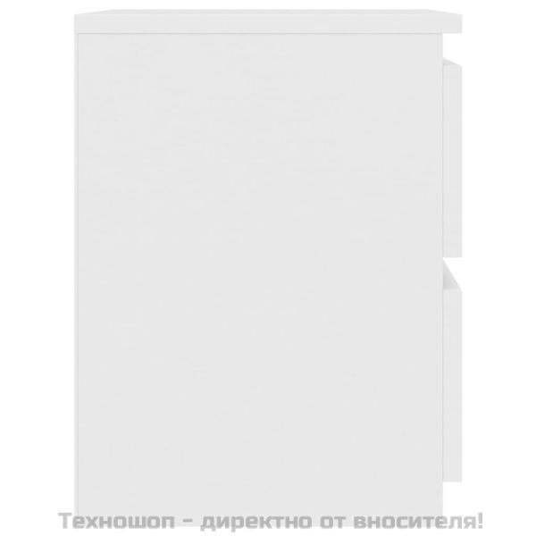 Нощно шкафче, бяло, 30x30x40 см, инженерно дърво