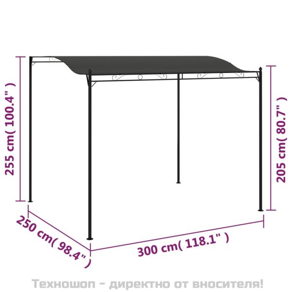 Сенник, 3x2,4 м, антрацит