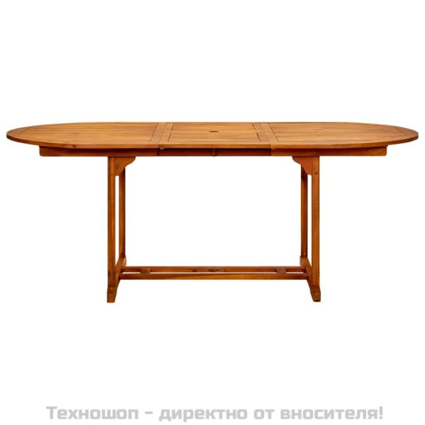 Градинска маса, 200x100x75 см, акация масив