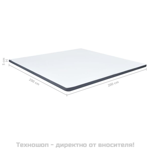 Топ матрак за боксспринг легло 200x180x5 см, със средна мекота