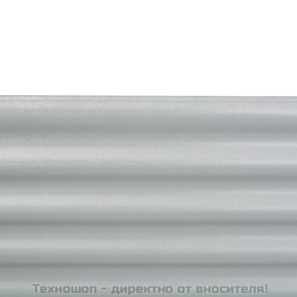 Градинска висока леха 160x80x81 см поцинкована стомана сребро