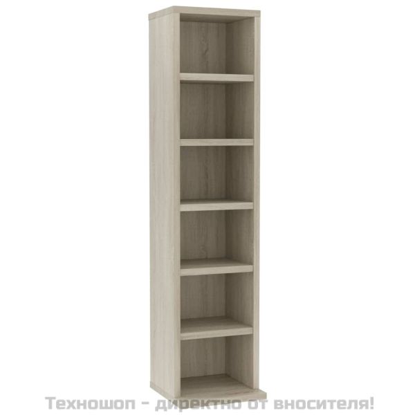 Етажерка за дискове, сонома дъб, 21x20x88 см, инженерно дърво