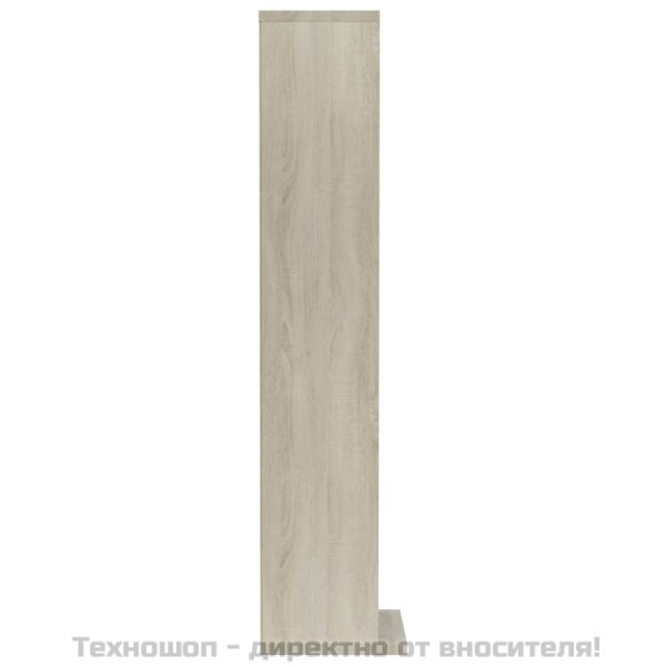 Етажерка за дискове, сонома дъб, 21x20x88 см, инженерно дърво