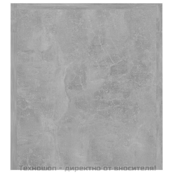 ТВ шкаф с LED осветление, бетонно сив, 120x35x40 см