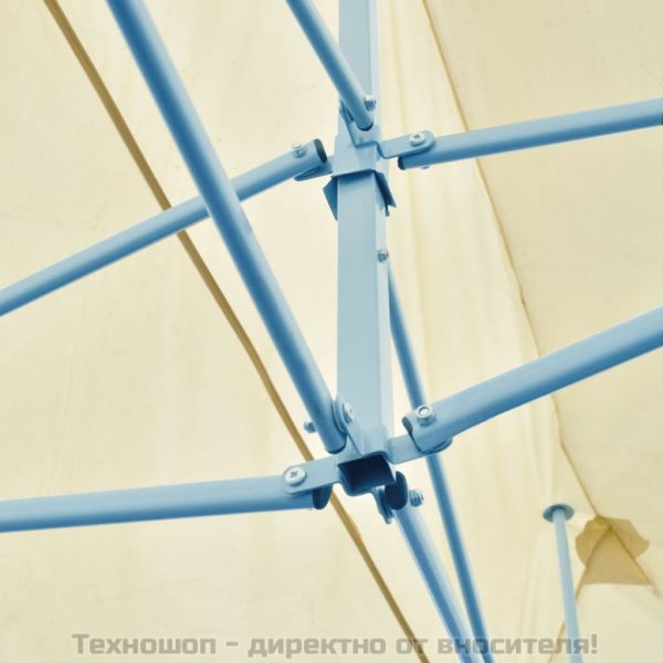 Сгъваема pop-up парти шатра, кремава, 3x6 м