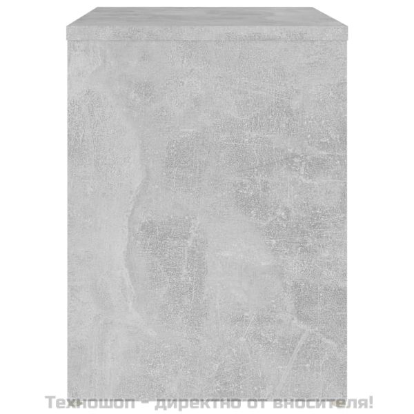 Нощни шкафчета, 2 бр, бетонно сив, 40x30x40 см, инженерно дърво