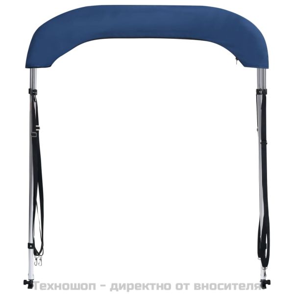 Тента за лодка, 2 дъги, нейви синя, 180x130x110 см