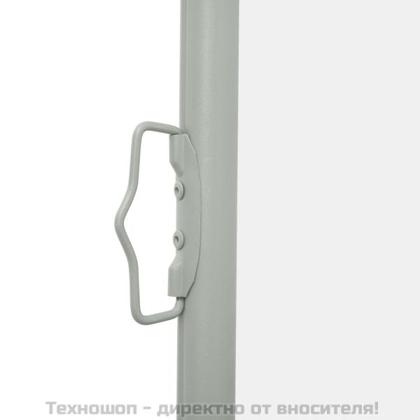 Прибираща се странична тента, 140x500 см, кремава