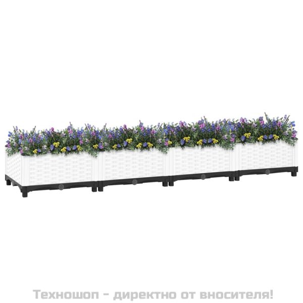 Повдигната леха, 160x40x23 см, полипропилен