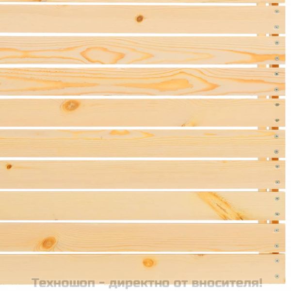 Градински средни дивани със сиви възглавници, 2 бр, бор масив