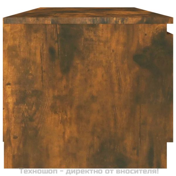 ТВ шкаф, опушен дъб, 140x40x35,5 см, инженерно дърво