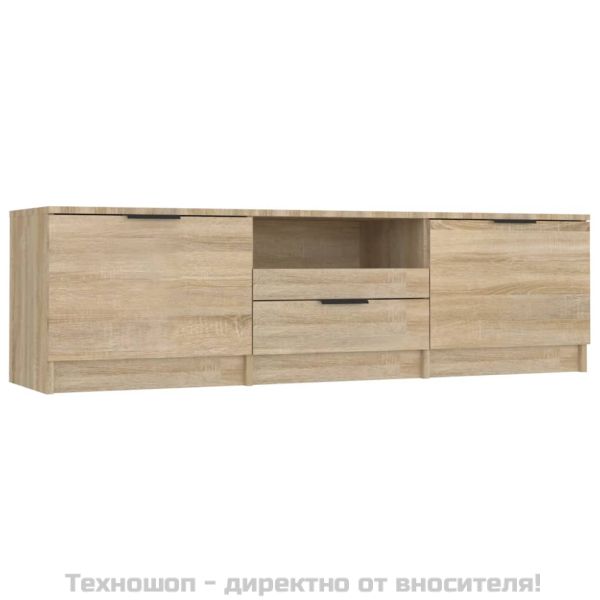 ТВ шкаф, дъб сонома, 140x35x40 см, инженерно дърво