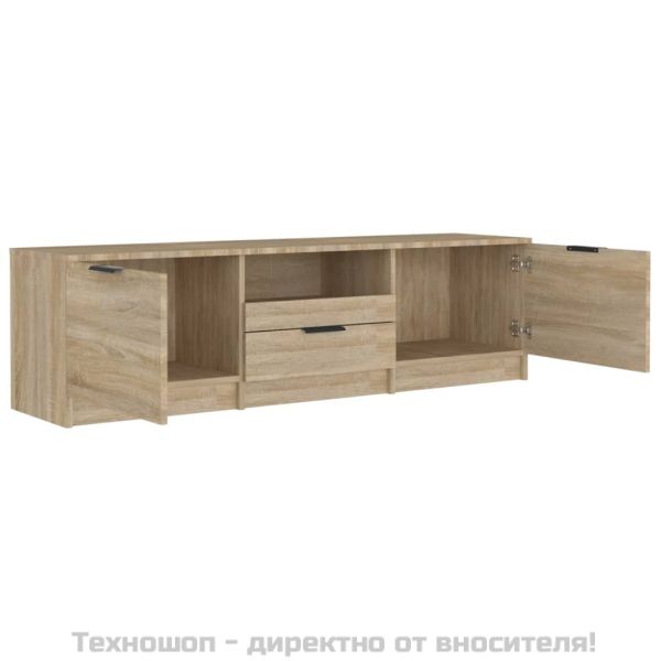 ТВ шкаф, дъб сонома, 140x35x40 см, инженерно дърво
