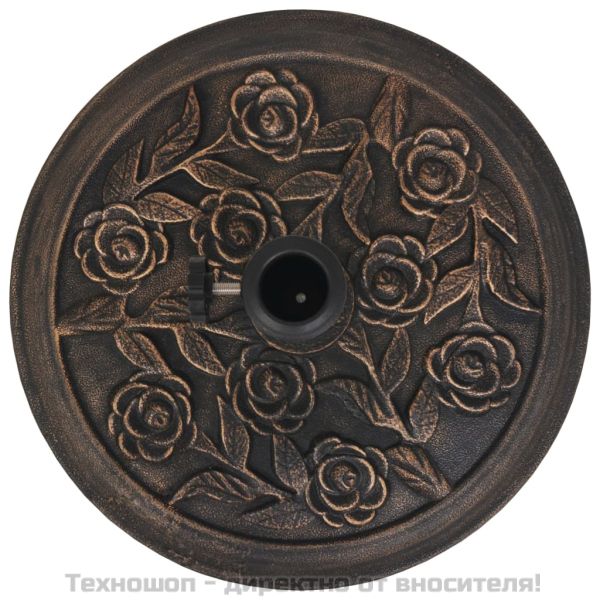 Основа за чадър, смола, кръгла, бронз, 9 кг