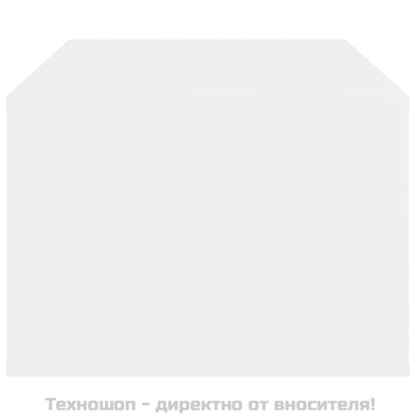 Маса за кафе, бяла, 100x50,5x35 см, инженерно дърво