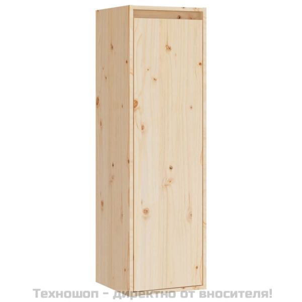 Стенни шкафове, 2 бр, 30x30x100 см, бор масив