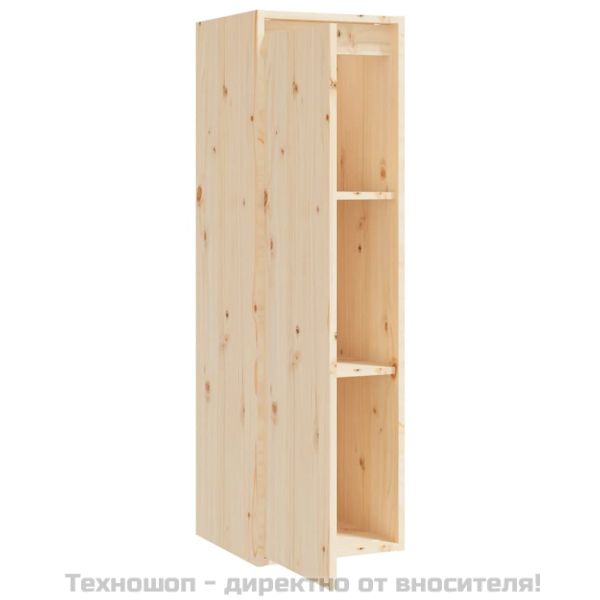 Стенни шкафове, 2 бр, 30x30x100 см, бор масив