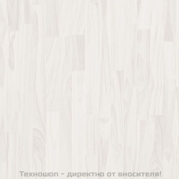 3-етажна библиотека, бяла, 80x30x105 см, борово дърво масив