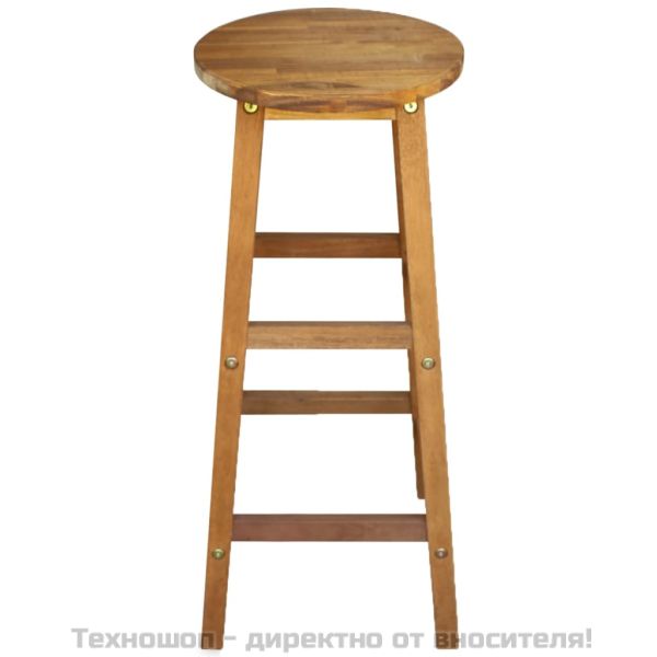 Бар столове, 2 бр, акациево дърво масив