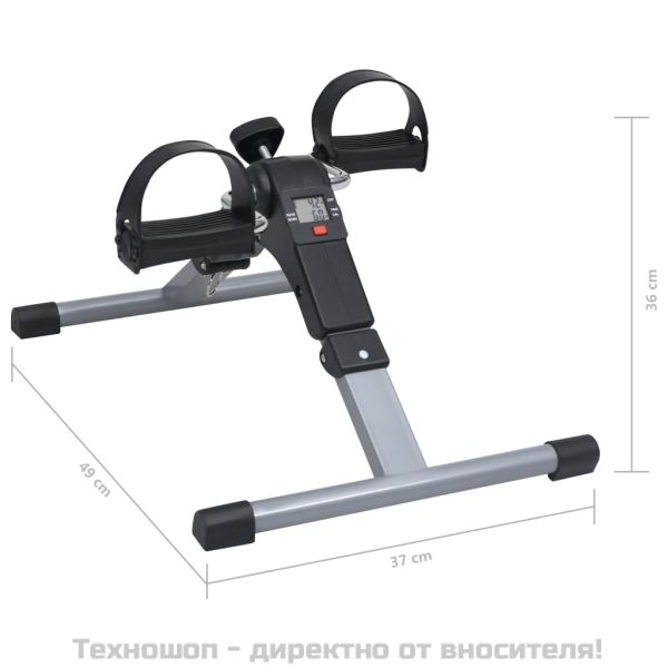 Тренажор с педали за упражняване на крака и ръце, LCD дисплей