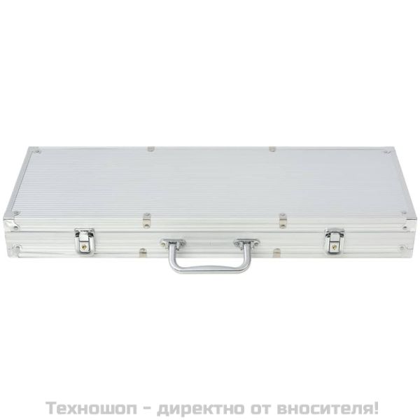 Покер комплект с 500 чипа, алуминий