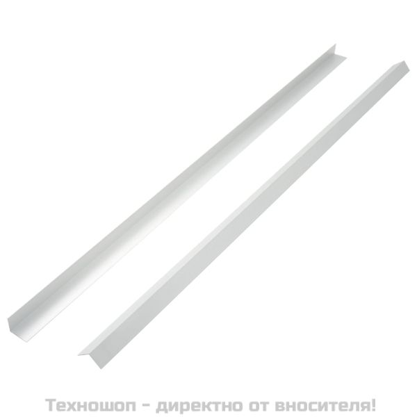 5 бр ъглови профили за декинг, алуминиеви, 170 см, сребристи