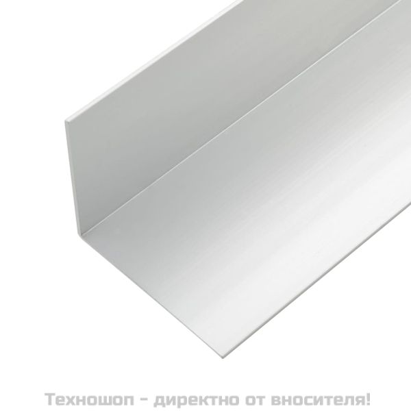 5 бр ъглови профили за декинг, алуминиеви, 170 см, сребристи