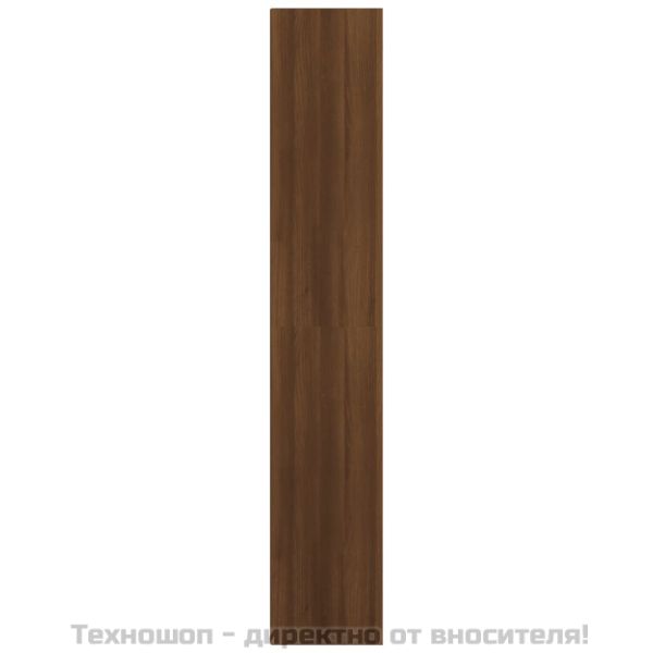 Библиотека, кафяв дъб, 36x30x171 см, инженерно дърво