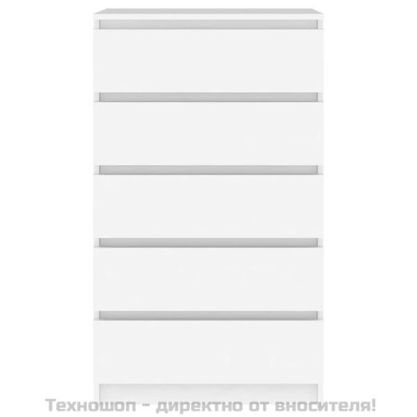 Скрин с чекмеджета, бял, 60x36x103 см, инженерно дърво