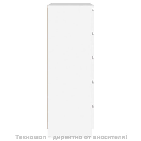 Скрин с чекмеджета, бял, 60x36x103 см, инженерно дърво