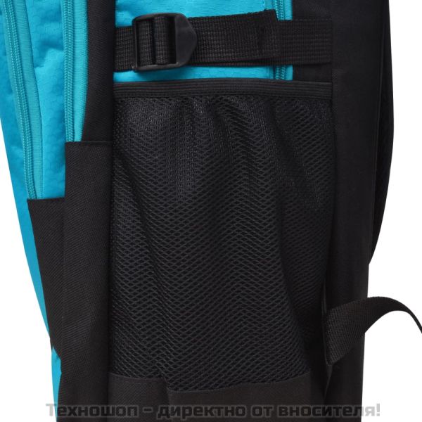 Раница, ученическа, 40 л, черно и синьо