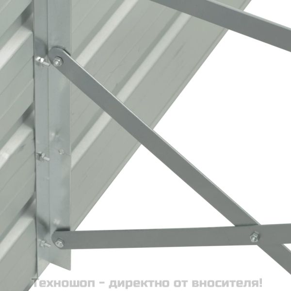 Градинска висока леха поцинкована стомана 480x80x45 см антрацит