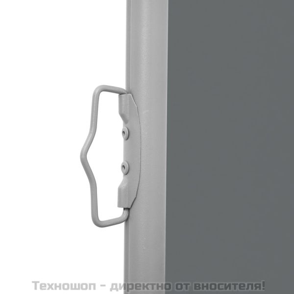 Прибираща се странична тента, антрацит, 100x1000 см