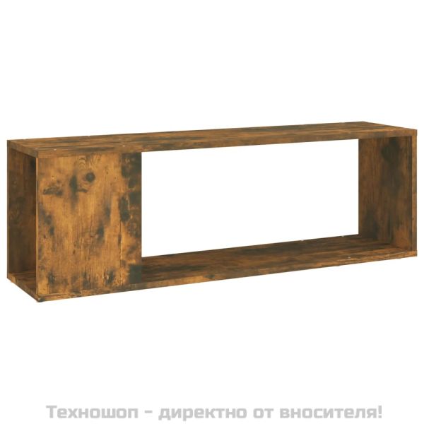 ТВ шкаф, опушен дъб, 100x24x32 см, инженерно дърво