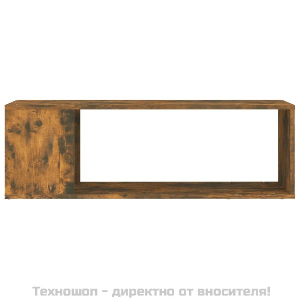 ТВ шкаф, опушен дъб, 100x24x32 см, инженерно дърво