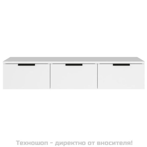 Стенен шкаф, бял, 102x30x20 см, инженерно дърво