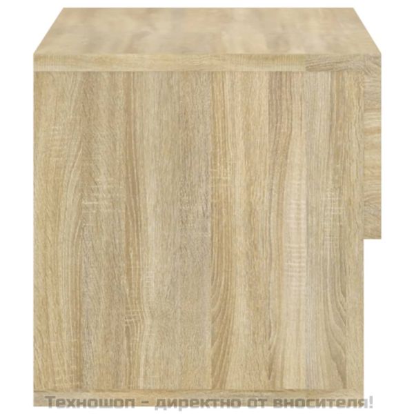 Нощни шкафчета за стенен монтаж, 2 бр, дъб сонома