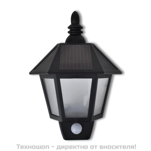 Соларна лампа за стена със сензор за движение